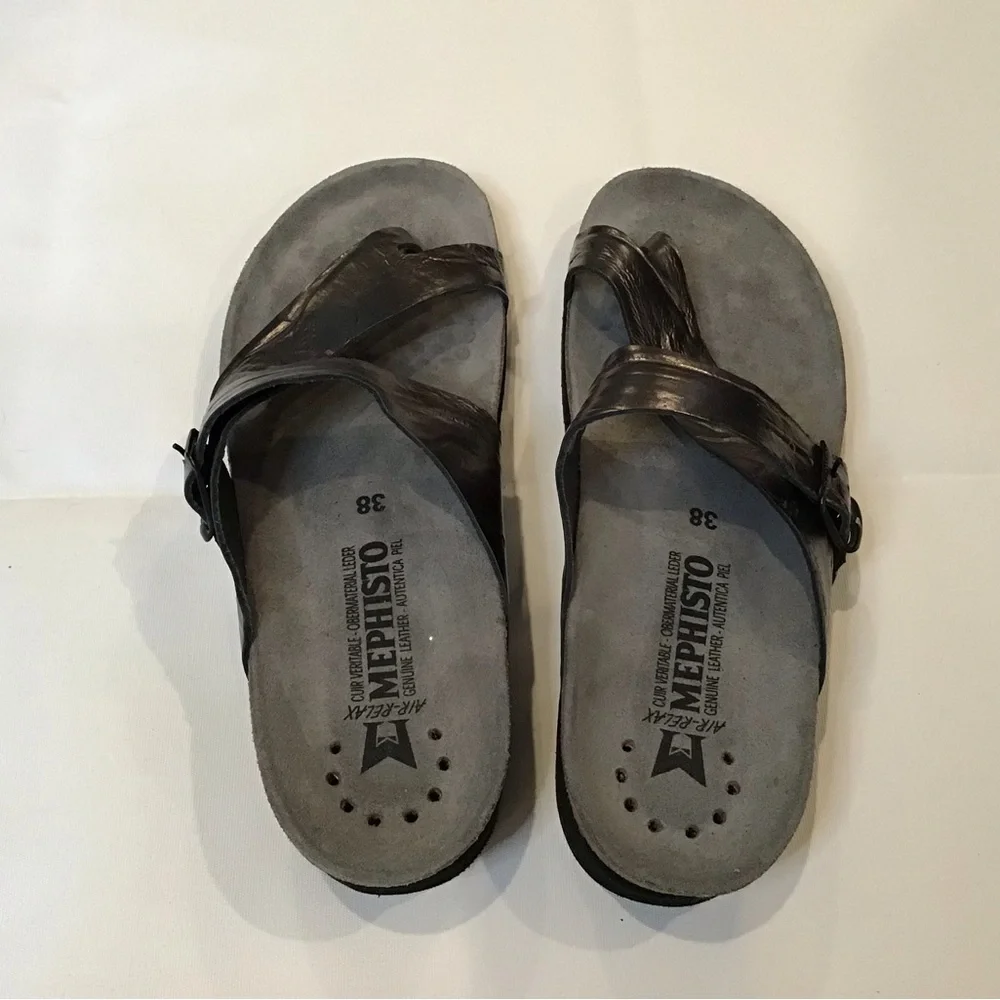 Mephisto Metallic Sandals - Picture 2 of 4